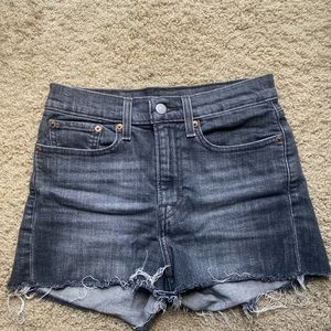 Black Levi Jean Shorts